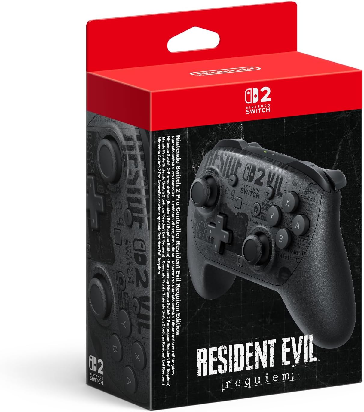 Manette Pro Controller Nintendo Switch 2 Edition Resident Evil Requiem